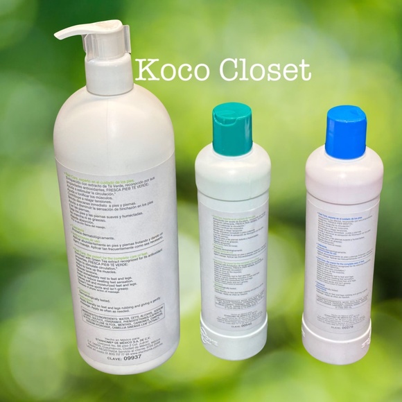 STANHOME FRESCA PIE GREEN TEA 930ml EUCALYPTUS 300ml MENTHOL 300ml FEET LOTION - Picture 5 of 9